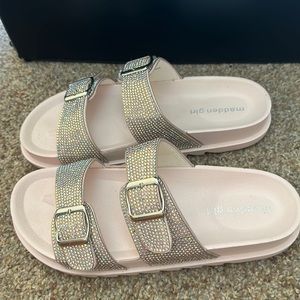 Madden Girl pink sparkly sandals size 8